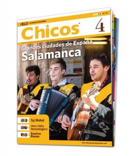 Tlačený časopis pre výučbu španielčiny Chicos A2 - B1