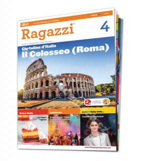 Tlačený časopis pre výučbu taliančiny Ragazzi B1 - B2