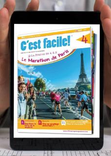 Tlačiteľný časopis PDF na výučbu francúzštiny C’est Facile! A1 - A2