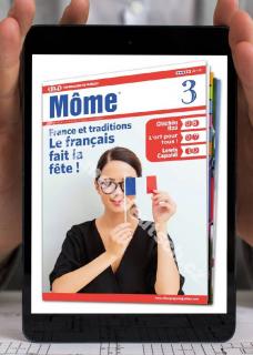 Tlačiteľný časopis PDF na výučbu francúzštiny Môme A2 - B1