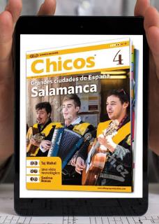 Tlačiteľný časopis PDF na výučbu španielčiny Chicos A2 - B1