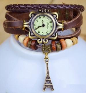 Vintage Retro Eiffel Tower hodinky