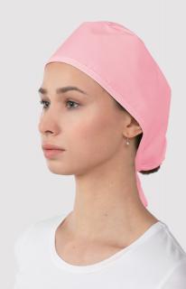 -10% Dámska zdravotnícka farebná čiapka M-321, svetlo ružová (Zdravotnícke oblečenie)