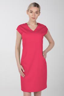 -10% Dámske zdravotnícke šaty s elastanom M-373X, malinová, 38 (Zdravotnícke oblečenie)