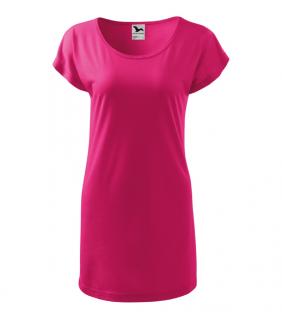 -10% Dámske zdravotnícke tričko/šaty s krátkym rukávom, purpurová (Zdravotnícke oblečenie)