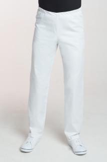-10% Pánske zdravotnícke nohavice v páse do gumy M-075C, biela, 48  (Zdravotnícke oblečenie)