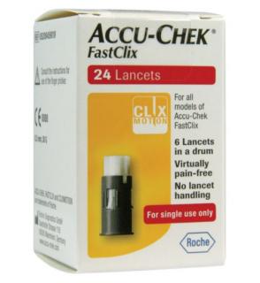Accu-Chek® Fastclix Lancet 24, lancety do odberového pera 1x24 ks (Glukomer)