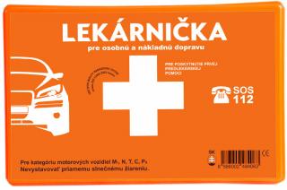 Autolekárnička - plastový obal  (Zloženie lekárničky pre poskytnutie prvej pomoci v cestnej doprave zodpovedá vyhláške MZ SR č.143/2009)