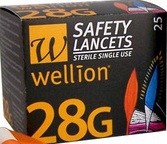 Bezpečnostné lancety Wellion Safety Lancets 28G - 25ks (Glukomery)