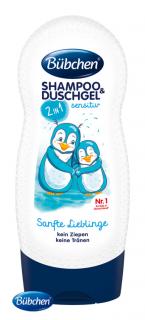 Bübchen Kids šampón a sprchovací gél 2v1 Sensitive Jemný miláčik 230ml (Detská kozmetika)