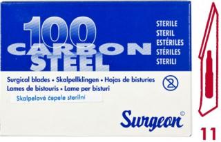 Čepielka SURGEON č.11 -BAL. (100ks) (Chirurgické nástroje)