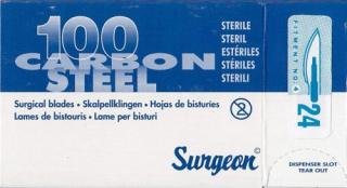 Čepielka SURGEON č.24 -BAL. (100ks) (Chirurgické nástroje)