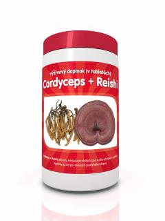 Cordyceps a Reishi 60kps x 300mg  (Vitamíny a doplnky výživy)