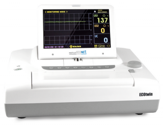 CTG - Kardiotokografický prístroj  ECOtwin LCD (Fetálny monitor vhodný pre použitie v nemocniciach.)