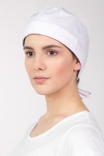Dámska zdravotnícka farebná čiapka M-321, biela (Zdravotnícke oblečenie)