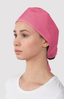 Dámska zdravotnícka farebná čiapka M-321, ružová (Zdravotnícke oblečenie)