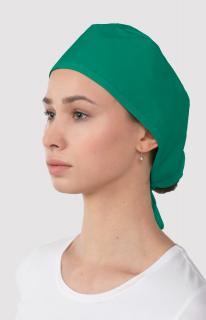Dámska zdravotnícka farebná čiapka M-321, zelená (Zdravotnícke oblečenie)