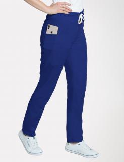 Dámske zdravotnícke nohavice s elastanom M-200X, tmavo modrá (Zdravotnícke oblečenie)