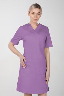 Dámske zdravotnícke šaty M-076F, fialová (Zdravotnícke oblečenie)