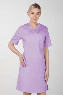 Dámske zdravotnícke šaty M-076F, levanduľová (Zdravotnícke oblečenie)