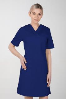 Dámske zdravotnícke šaty M-076F, tmavo modrá (Zdravotnícke oblečenie)