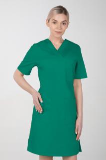 Dámske zdravotnícke šaty M-076F, zelená (Zdravotnícke oblečenie)