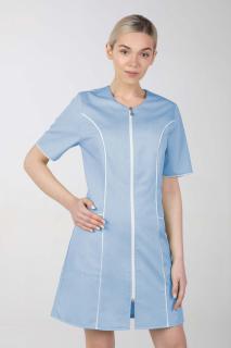 Dámske zdravotnícke šaty M-173C, svetlo modrá (Zdravotnícke oblečenie)
