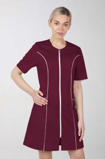 Dámske zdravotnícke šaty M-173C, višňová (Zdravotnícke oblečenie)