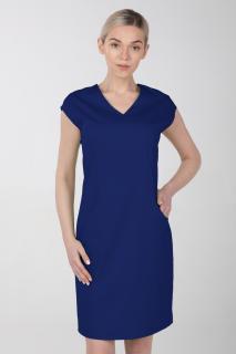 Dámske zdravotnícke šaty s elastanom M-373X, tmavo modrá (Zdravotnícke oblečenie)