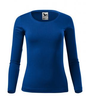 Dámske zdravotnícke tričko s dlhým rúkávom, kráľovská modrá (Zdravotnícke oblečenie)