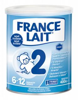 France Lait 2 následná mliečna dojčenská výživa od 6-12 mesiacov 400g (Dojčenská výživa)