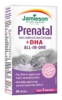 Jamieson Prenatal complete s DHA a EPA 60cps. (Jamieson – kanadské prírodné vitamíny)