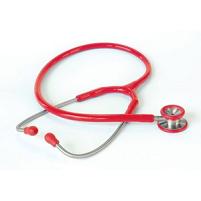 KAWE - Children-Prestige Stethoscope stainless steel : Red (Fonendoskop detský- Červený)