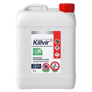 KillVir Forte 80% - Dezinfekcia na ruky 5l (Dezinfekcia)