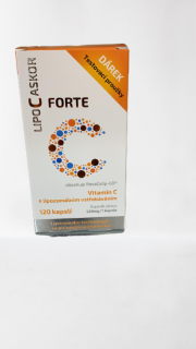 LIPO C ASKOR Forte 120 kapsúl + darček testovacie prúžky 5 ks (Vitamíny a doplnky výživy)