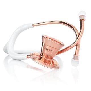 MDF 797 ProCardial® Stainless Steel Cardiology Stethoscope - White/ Rose Gold (Fonendoskopy)