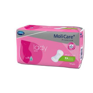 MoliCare® Premium lady pad, 3 kvapky - Inkontinenčné dámske vložky, 14 ks (Pomôcky pre inkontinenciu )