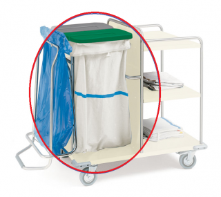 Náhradné vrece s modrým prúžkom k vozíkom na prádlo (Lekársky nábytok)