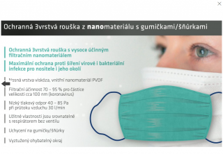 NANO Rúško SpurTex® FFP2 VS Premium  (balenie 25 ks) Česká republika  (Respirátory)