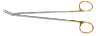 Nožnice, Debakey Potts Smith  - 19 cm - uhol 45° - Gold Line  (Chirurgické nástroje)