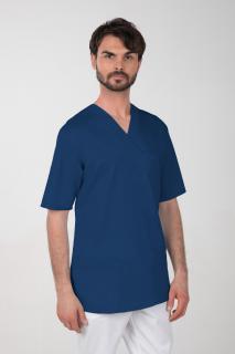 Pánska farebná zdravotnícka košeľa M-074C, granát (Zdravotnícke oblečenie)