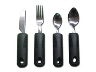 Príbor set (Vidlička, nôž, malá a veľká lyžica) (Potreby pre seniorov)
