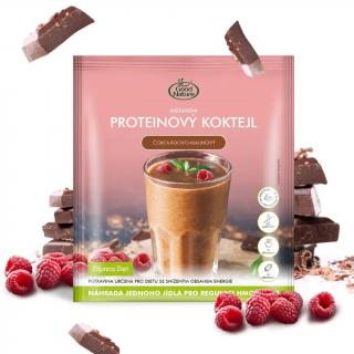 Proteínový čokoládovo-malinový koktail Express Diet, 60 g (Chudnutie a celulitída)