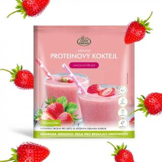 Proteínový koktail s jahodovou príchuťou Express Diet, 59 g (Chudnutie a celulitída)