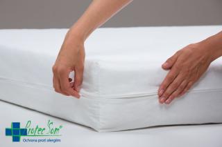 Protiroztočový poťah na matrac ProtecSom 100 % bavlna  (Protialergický poťah)