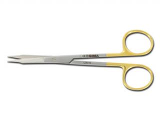 Rovné nožnice, Fox - 13 cm - Gold Line  (Chirurgické nástroje)
