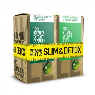 SLIM &amp; DETOX – Fucus riasa s jablčným octom 60 kapsúl + Pestrec mariánsky so žih (Detoxikácia a chudnutie)