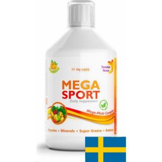 Swedish Nutra Mega Sport 500 ml (výživový doplnok pre športovcov) (Vitamíny a doplnky výživy)