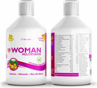 Swedish Nutra WOMAN MULTIVITAMIN Daily Supplement 500ml (Vitamíny a doplnky výživy)