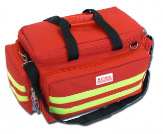 Taška pre záchranárov  - stredná, prázdna, červená farba (Prvá pomoc)